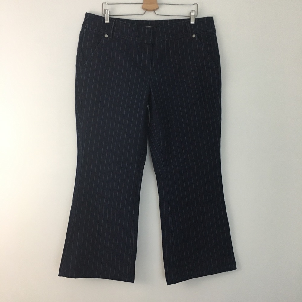 New York & Company Trouser Pin Stripe Denim